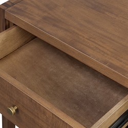 Timmy Rustic Lodge Brown Acacia Wood Small Nightstand|