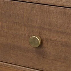 Timmy Rustic Lodge Brown Acacia Wood Small Nightstand|