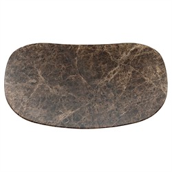 Tori Modern Classic Brown Marble Coffee Table|