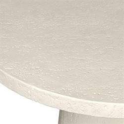 Varda Modern Classic Cream Concrete Round Outdoor Counter Table - 34"|