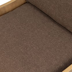 Vestavia Coastal Beach Brown Performance Aged Oak Woven Wing Chair|