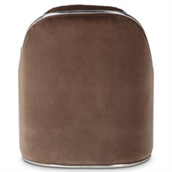 Viora Modern Classic Brown Velvet Performance Arm Chair|