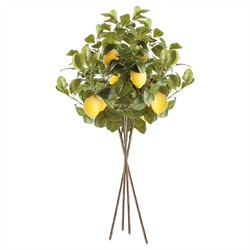Arles French Country 31" Faux Lemon Branches - Set of 4|