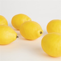 Coleson Updated Traditional Yellow Faux Decorative Lemons - Set of 6|