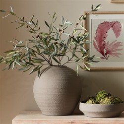 Bennett French Country Green Olive Stem Faux Floral - Set of 4|