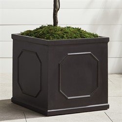 Laura French Country Antique Black Box Pot - Small|