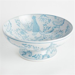 Salvatore French Country Light Blue Porcelain Decorative Bowl|