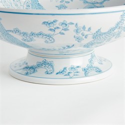 Salvatore French Country Light Blue Porcelain Decorative Bowl|