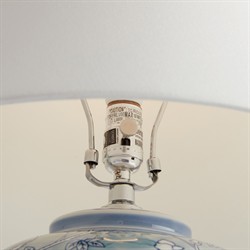 Hollis French Country Blue Chinoiserie Porcelain Table Lamp|