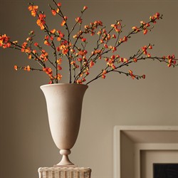 Ernesto Updated Traditional Cream Footed Decorative Vase|