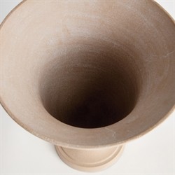 Ernesto Updated Traditional Cream Decorative Table Vase - Small|