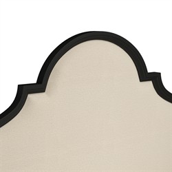 Benny French Country Black Pine Wood Bed - Queen|