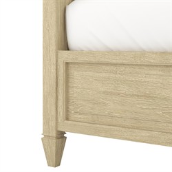 Gatlin Updated Traditional Beige Wood Four Poster Bed - King|