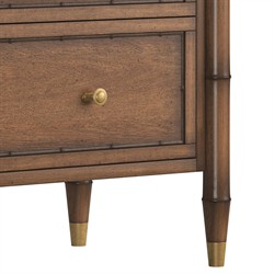 Zaylen Updated Traditional Brown Wood Bachelor Chest|