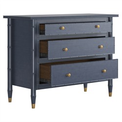 Zaylen Updated Traditional Blue Wood Bachelor Chest|