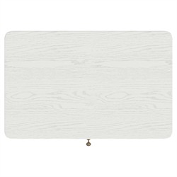 Bryer Modern Classic White Wood Spindle Nightstand|