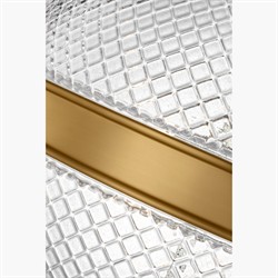 Lucinda Updated Traditional Glass Globe Burnished Brass Single Pendant|