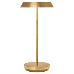 Tepa Modern Classic Natural Brass Rechargeable Outdoor Table Lamp|