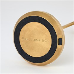 Tepa Modern Classic Natural Brass Rechargeable Outdoor Table Lamp|