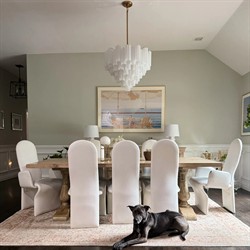 Corin Updated Traditional White Glass 12 Light Chandelier|