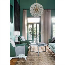 Adalia Modern Classic Aged Brass Crystal 12 Light Chandelier|