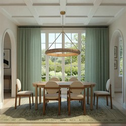 Harlowe Coastal Natural Woven Lake Grass Ring Chandelier|