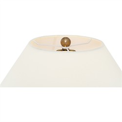 Visual Comfort Fasano Traditional White Linen Shade White Terracotta Table Lamp|