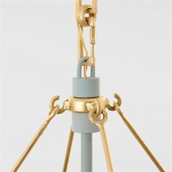 Visual Comfort Caddo Traditional Glass Shade Celadon Blue Steel Lantern|