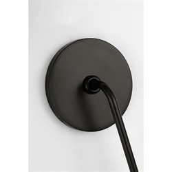 Visual Comfort Ingela White Silk Pleated Modern Iron Single Armed Sconce|