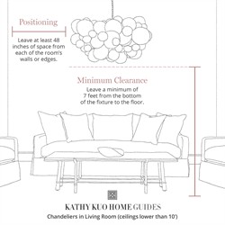 Visual Comfort Ingela White Silk Pleated Modern Iron Shaded Chandelier|