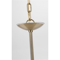 Visual Comfort Brigitte Glass Antique Brass Candle Chandelier - 34"|