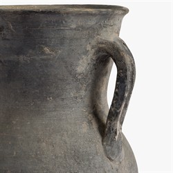 Toscana Traditional Antique Grey Terracotta Pitcher Vase|