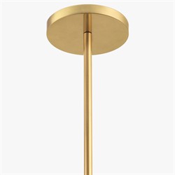 Sorella Coastal Beach Gold Metal Natural Rattan Shade Pendant|