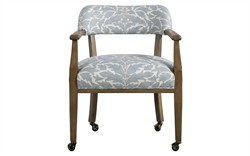 Bella Blue Porcelain Cotton Weave Game Chair|