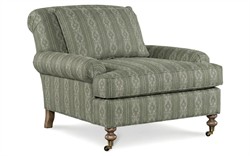 Carter Basil Stripe Chair and a Half|