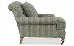 Carter Basil Stripe Chair and a Half|