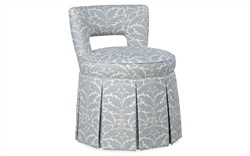 Lizbeth Blue Porcelain Cotton Weave Chair|