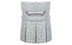 Lizbeth Blue Porcelain Cotton Weave Chair|