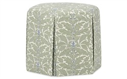 Rafaela Dried Herb Cotton Weave Ottoman|