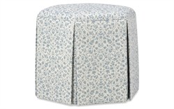 Rafaela Cherished Sky Sunbrella Ottoman|