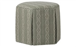 Rafaela Basil Stripe Ottoman|
