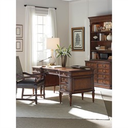 Wesley Updated Traditional Cherry Wood Desk|