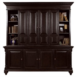 Palazzo Updated Traditional Black Wood Media Cabinet|