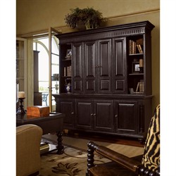 Palazzo Updated Traditional Black Wood Media Cabinet|