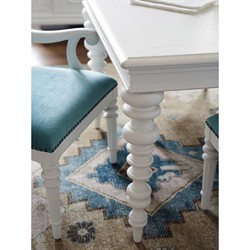 Paloma Updated Traditional White Wood Rectangular Extendable Dining Table - 88-132"|