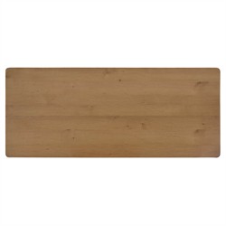 Noelle Coastal Beach Brown Rattan Desk|