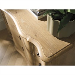 Carrie Updated Traditional Brown Hall Chest|