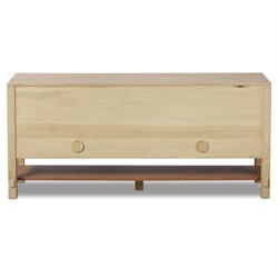 Blake Modern Classic Brown Washed Wood Media Console - 72"|