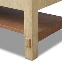 Blake Modern Classic Brown Washed Wood Media Console - 72"|