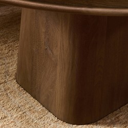 Bourne Modern Classic Beige Travertine Round Pedestal Dining Table - 55"|